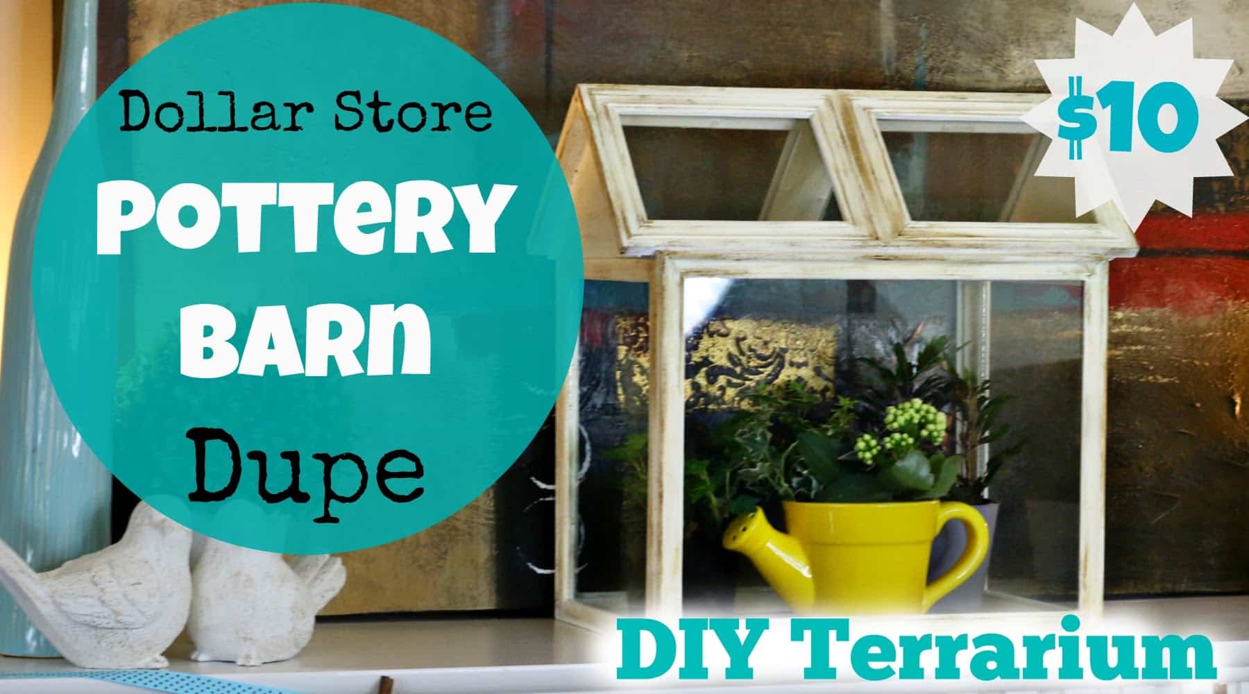 DIY Terrarium Ideas - DIY Pottery Barn Terrarium - Cool Terrariums and Crafts With Mason Jars, Succulents, Wood, Geometric Designs and Reptile, Acquarium - Easy DIY Terrariums for Adults and Kids To Make at Home 