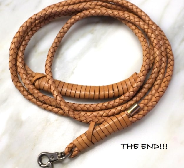 Creative Leather Crafts - DIY Braided Leather Dog Leash - Best DIY Projects Made With Leather - Easy Handmade Do It Yourself Gifts and Fashion - Cool Crafts and DYI Leather Projects With Step by Step Tutorials http://diyjoy.com/diy-leather-crafts