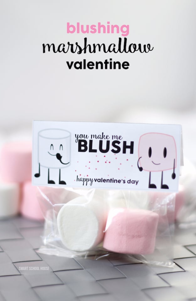 Best DIY Valentines Day Gifts - Blushing Marshmallow Valentine Gift - Cute Mason Jar Valentines Day Gifts and Crafts for Him and Her | Boyfriend, Girlfriend, Mom and Dad, Husband or Wife, Friends - Easy DIY Ideas for Valentines Day for Homemade Gift Giving and Room Decor | Creative Home Decor and Craft Projects for Teens, Teenagers, Kids and Adults 