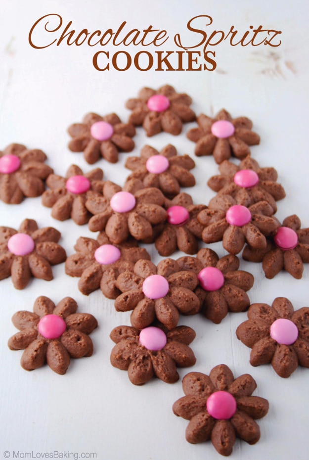 DIY Valentines Day Cookies - Chocolate Spritz Cookies - Easy Cookie Recipes and Recipe Ideas for Valentines Day - Cute DIY Decorated Cookies for Kids, Homemade Box Cookies and Bouquet Ideas - Sugar Cookie Icing Tutorials With Step by Step Instructions - Quick, Cheap Valentine Gift Ideas for Him and Her #valentines
