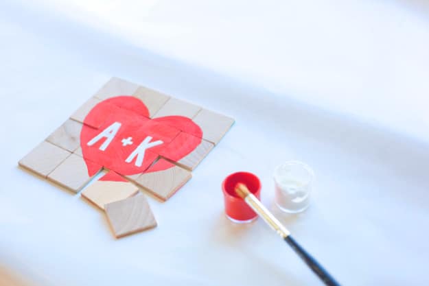 Best DIY Valentines Day Gifts - DIY Secret Message Puzzle - Cute Mason Jar Valentines Day Gifts and Crafts for Him and Her | Boyfriend, Girlfriend, Mom and Dad, Husband or Wife, Friends - Easy DIY Ideas for Valentines Day for Homemade Gift Giving and Room Decor | Creative Home Decor and Craft Projects for Teens, Teenagers, Kids and Adults 