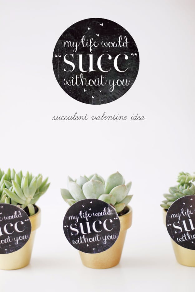 Best DIY Valentines Day Gifts - My Life Would Succ Without You - Cute Mason Jar Valentines Day Gifts and Crafts for Him and Her | Boyfriend, Girlfriend, Mom and Dad, Husband or Wife, Friends - Easy DIY Ideas for Valentines Day for Homemade Gift Giving and Room Decor | Creative Home Decor and Craft Projects for Teens, Teenagers, Kids and Adults 