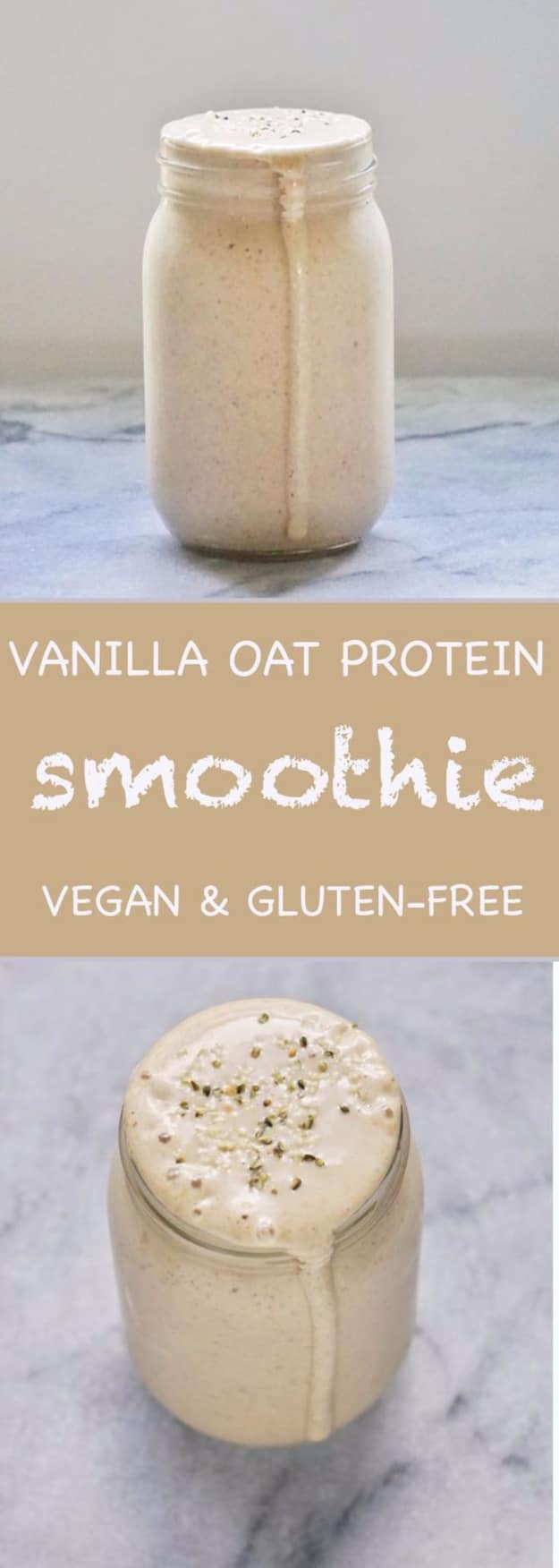 Healthy Smoothie Recipes - Vanilla Oat Protein Smoothie - Easy ideas perfect for breakfast, energy. Low calorie and high protein recipes for weightloss and to lose weight. Simple homemade recipe ideas that kids love. Quick EASY morning recipes before work and school, after workout #smoothies #healthy #smoothie #healthyrecipes #recipes