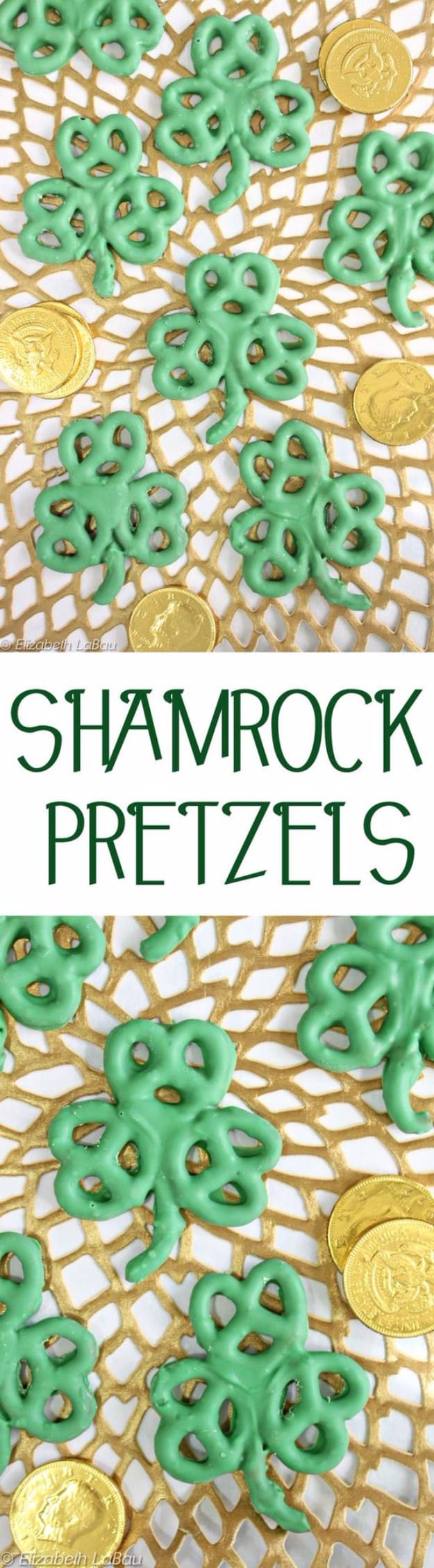 DIY St Patricks Day Ideas - 2 Ingredient Shamrock Pretzels - Food and Best Recipes, Decorations and Home Decor, Party Ideas - Cupcakes, Drinks, Festive St Patrick Day Parties With these Easy, Quick and Cool Crafts and DIY Projects http://diyjoy.com/st-patricks-day-ideas