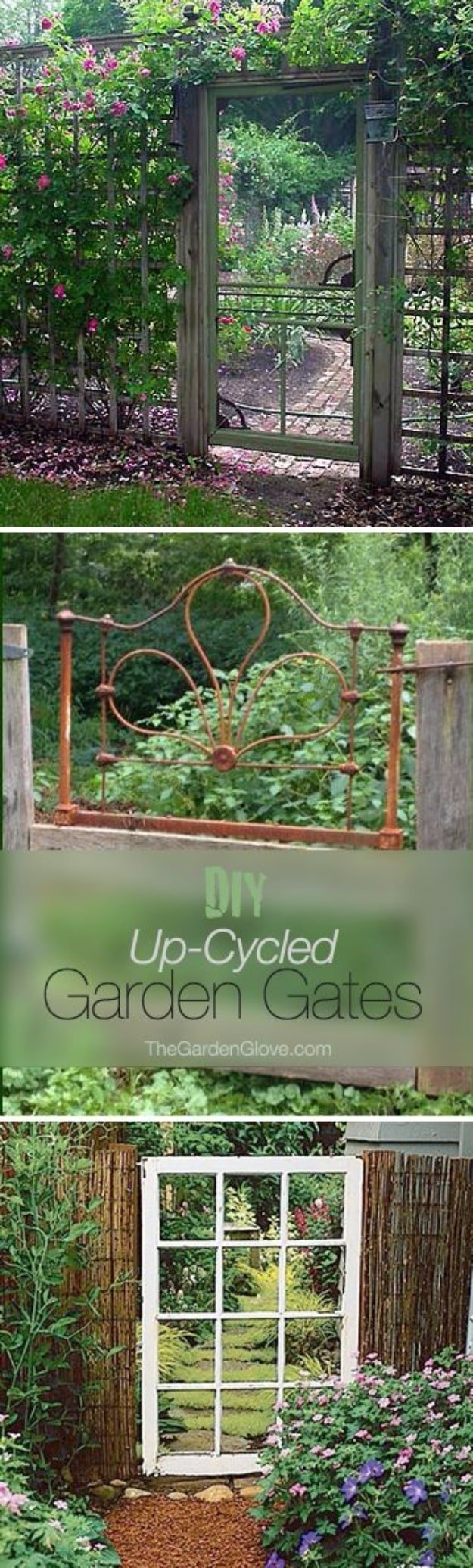 DIY Fences and Gates - DIY Up-Cycled Garden Gates - How To Make Easy Fence and Gate Project for Backyard and Home - Step by Step Tutorial and Ideas for Painting, Updating and Making Fences and DIY Gate - Cool Outdoors and Yard Projects 