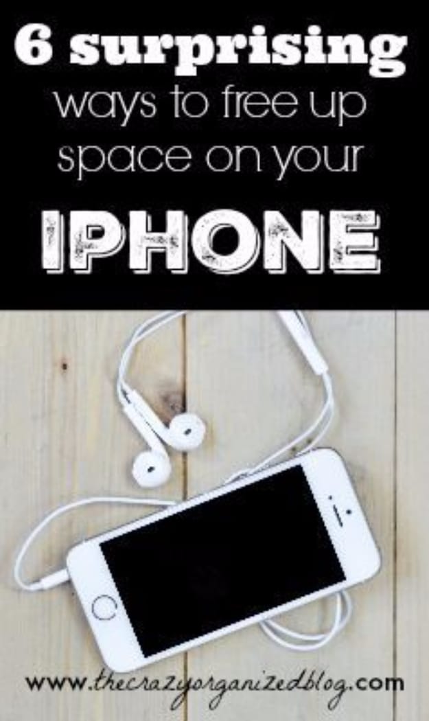 DIY Phone Hacks - Free Up Space In Your Iphone - Cool Tips and Tricks for Phones, Headphones and iPhone How To - Make Speakers, Change Settings, Know Secrets You Can Do With Your Phone By Learning This Cool Stuff - DIY Projects and Crafts for Men and Women http://diyjoy.com/diy-iphone-hacks