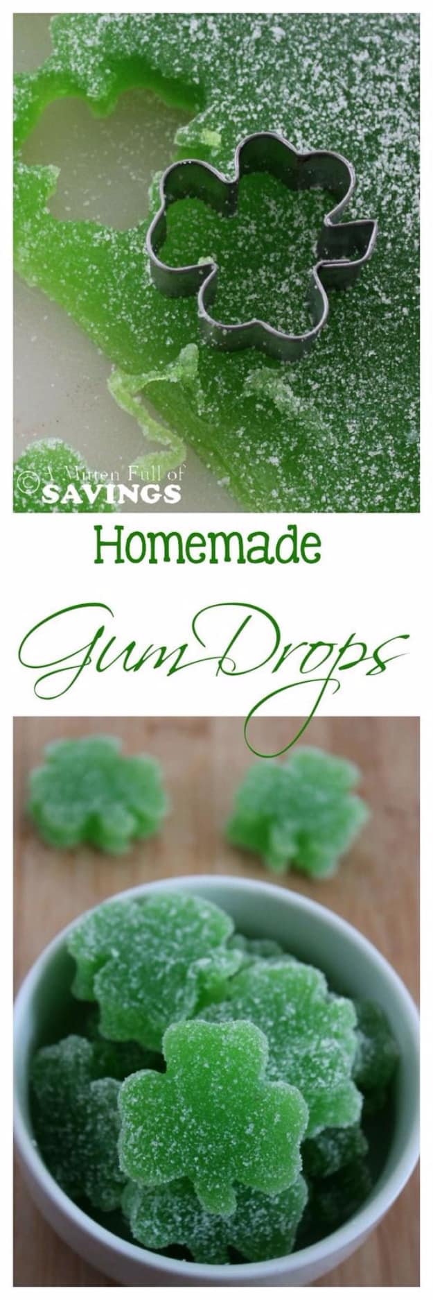 DIY St Patricks Day Ideas - Homemade Gum Drops - Food and Best Recipes, Decorations and Home Decor, Party Ideas - Cupcakes, Drinks, Festive St Patrick Day Parties With these Easy, Quick and Cool Crafts and DIY Projects http://diyjoy.com/st-patricks-day-ideas