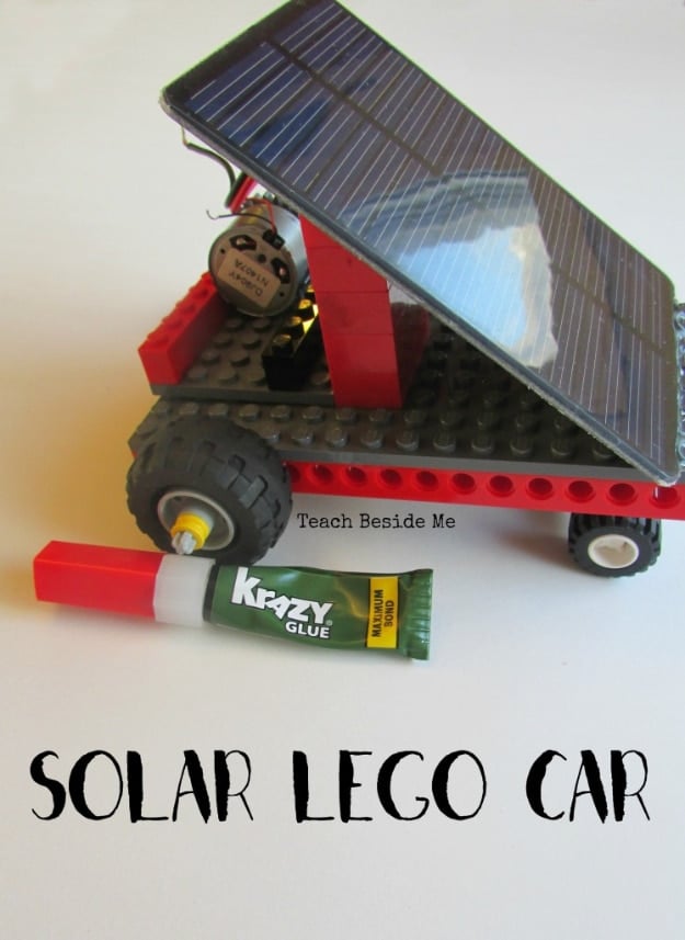 DIY Solar Powered Projects - Solar Powered Lego Car - Easy Solar Crafts and DYI Ideas for Making Solar Power Things You Can Use To Save Energy - Step by Step Tutorials for Making Things Without Batteries - DIY Projects and Crafts for Men and Women 