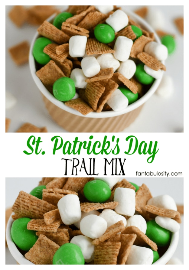 DIY St Patricks Day Ideas - St. Patrick's Day Trail Mix - Food and Best Recipes, Decorations and Home Decor, Party Ideas - Cupcakes, Drinks, Festive St Patrick Day Parties With these Easy, Quick and Cool Crafts and DIY Projects http://diyjoy.com/st-patricks-day-ideas