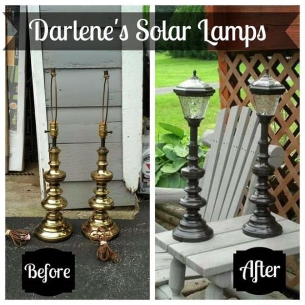 DIY Solar Powered Projects - Upcycled Solar Lamps - Easy Solar Crafts and DYI Ideas for Making Solar Power Things You Can Use To Save Energy - Step by Step Tutorials for Making Things Without Batteries - DIY Projects and Crafts for Men and Women 