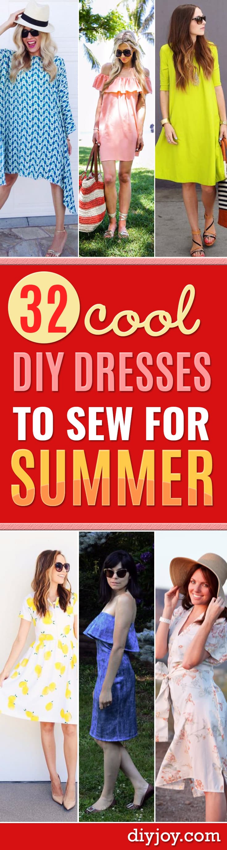 DIY Dresses to Sew for Summer - Best Free Patterns For Dress Ideas - Easy and Cheap Clothes to Make for Women and Teens - Step by Step Sewing Projects - Short, Summer, Winter, Fall, Inexpensive DIY Fashion