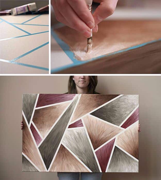 DIY Canvas Painting Ideas - DIY Easy-Peasy Artwork - Cool and Easy Wall Art Ideas You Can Make On A Budget #painting #diyart #diygifts