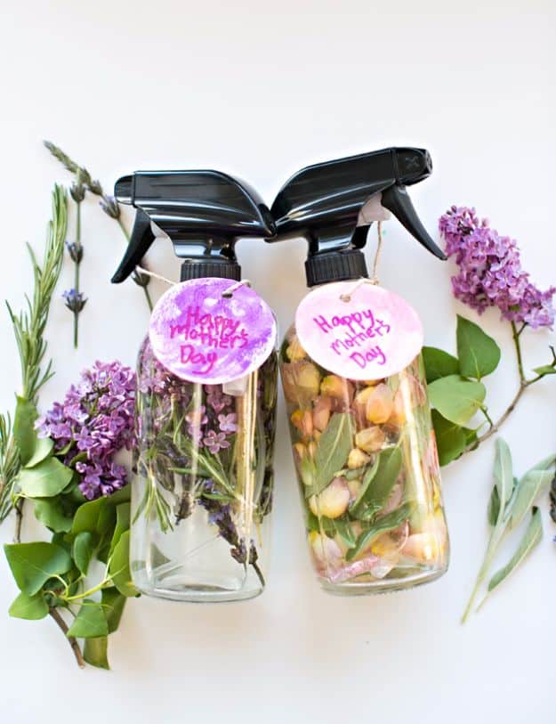 DIY Mothers Day Gift Ideas - DIY Mother's Day Floral Herb Perfume - Homemade Gifts for Moms - Crafts and Do It Yourself Home Decor, Accessories and Fashion To Make For Mom - Mothers Love Handmade Presents on Mother's Day - DIY Projects and Crafts by DIY JOY 