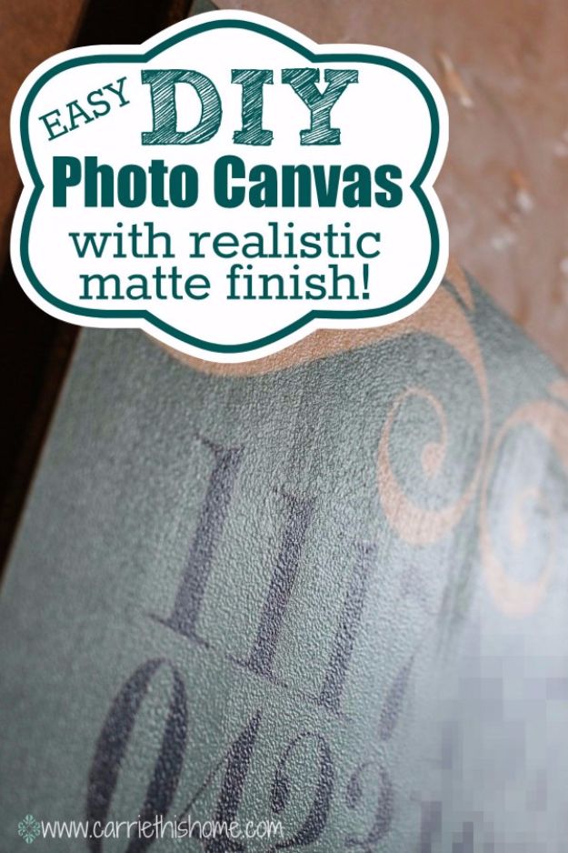 DIY Canvas Painting Ideas - DIY Photo Canvas - Cool and Easy Wall Art Ideas You Can Make On A Budget #painting #diyart #diygifts