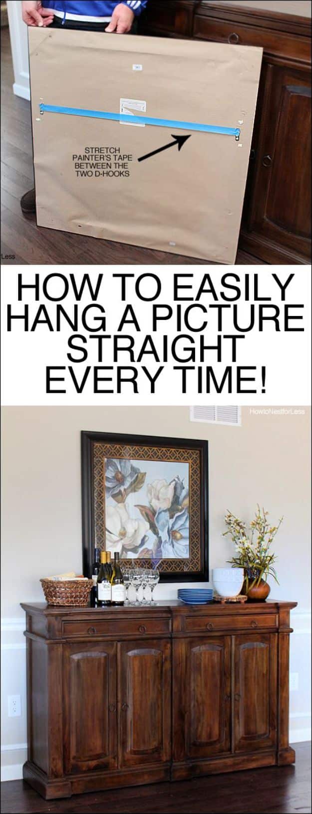 hang hanging frames tips easily way diy tricks straight diyjoy howtonestforless frame walls decor paintings easy absolute nest less perfectly