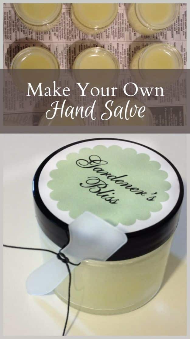 DIY Mothers Day Gift Ideas - Gardener’s Bliss Hand Salve - Homemade Gifts for Moms - Crafts and Do It Yourself Home Decor, Accessories and Fashion To Make For Mom - Mothers Love Handmade Presents on Mother's Day - DIY Projects and Crafts by DIY JOY 