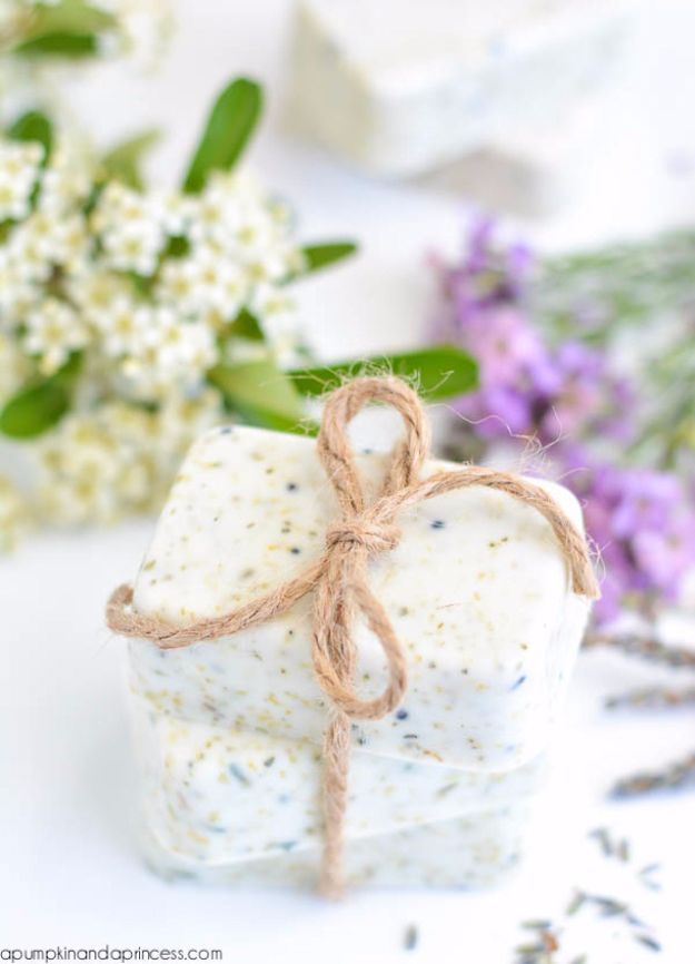 DIY Mothers Day Gift Ideas - Lavender Chamomile Tea Soap - Homemade Gifts for Moms - Crafts and Do It Yourself Home Decor, Accessories and Fashion To Make For Mom - Mothers Love Handmade Presents on Mother's Day - DIY Projects and Crafts by DIY JOY 