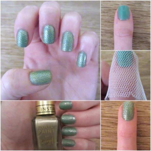 Quick Nail Art Ideas - Snake Skin Nail Art - Easy Step by Step Nail Designs With Tutorials and Instructions - Simple Photos Show You How To Get A Perfect Manicure at Home - Cool Beauty Tips and Tricks for Women and Teens 