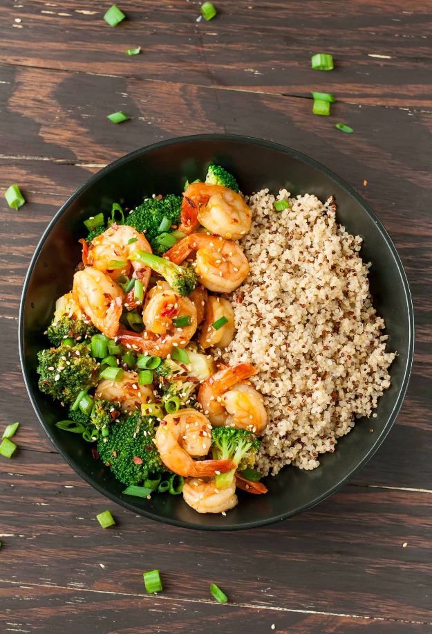Best Broccoli Recipes - Szechuan Shrimp And Broccoli - Recipe Ideas for Roasted, Steamed, Fresh or Frozen, Healthy, Cheesy, Soup, Salad, Casseroles and Side Dish Vegetables Made With Broccoli. Shrimp, Chicken, Pasta and Paleo Recipes. Easy Dinner, healthy vegetable recipes 