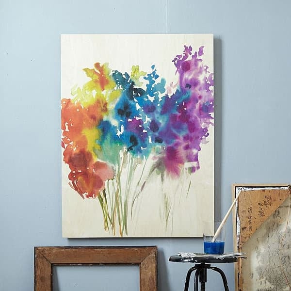 DIY Canvas Painting Ideas - Abstract Flowers Canvas Painting - Cool and Easy Wall Art Ideas You Can Make On A Budget #painting #diyart #diygifts