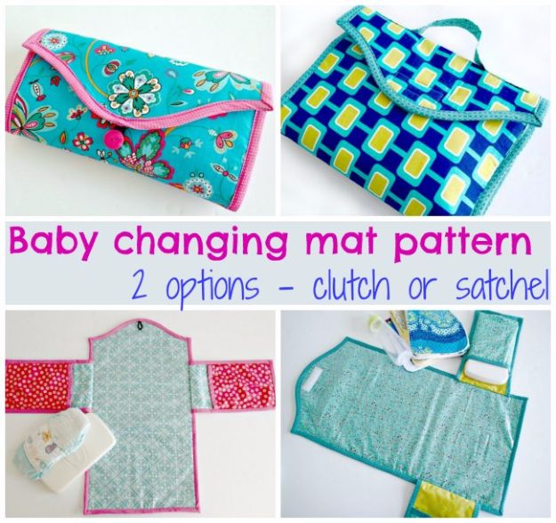 DIY Ideas for Newborn - Baby Changing Mat - Do It Yourself Projects for the New Baby Boy or Girl - Nursery and Room Decor, Gear and Products, Safety Ideas and Other Practical Items Make Great DIY Baby Gifts 