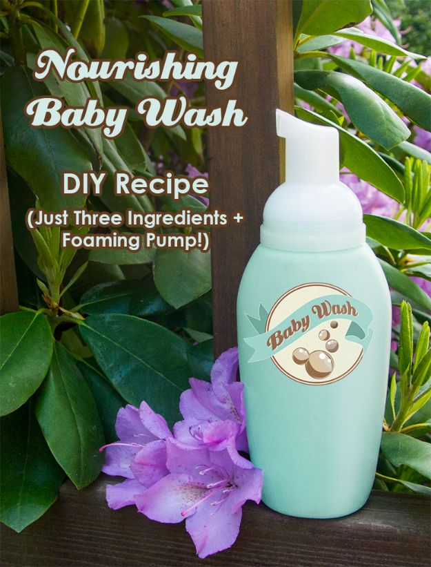 DIY Ideas for Newborn - Foaming Baby Wash - Do It Yourself Projects for the New Baby Boy or Girl - Nursery and Room Decor, Gear and Products, Safety Ideas and Other Practical Items Make Great DIY Baby Gifts 