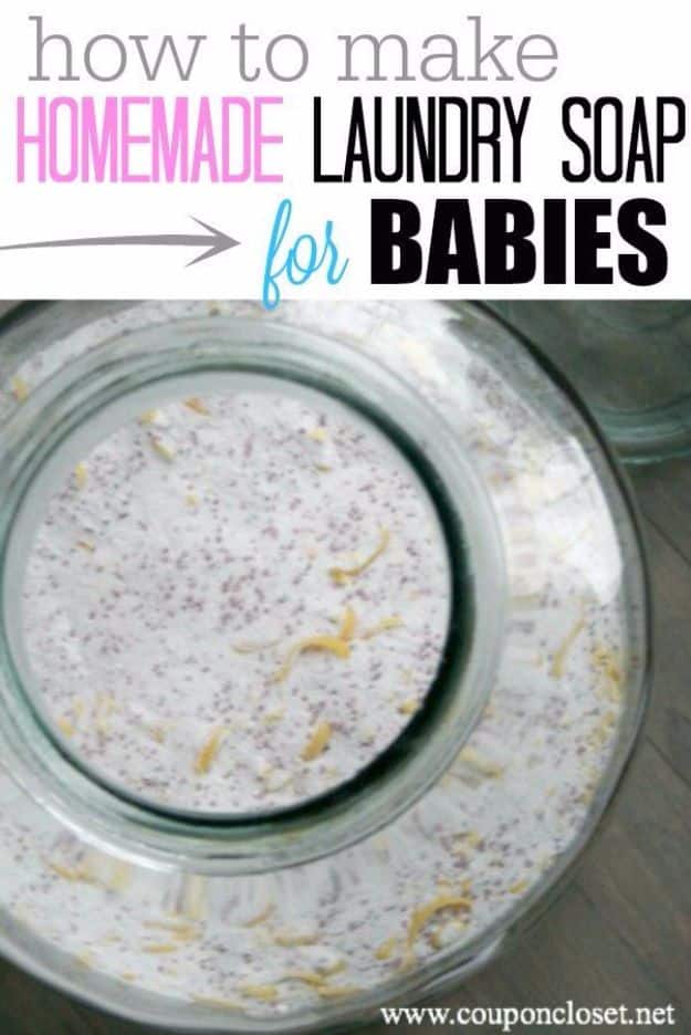 DIY Ideas for Newborn - Homemade Laundry Soap For Babies - Do It Yourself Projects for the New Baby Boy or Girl - Nursery and Room Decor, Gear and Products, Safety Ideas and Other Practical Items Make Great DIY Baby Gifts 