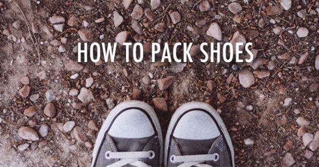 Packing Tips for Travel - How To Pack Shoes - Easy Ideas for Packing a Suitcase To Maximize Space - Tricks and Hacks for Folding Clothes, Storing Toiletries, Shampoo and Makeup - Keep Clothing Wrinkle Free in Your Bag http://diyjoy.com/packing-tips-travel