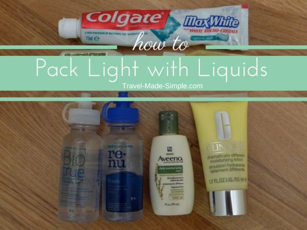 Packing Tips for Travel - Pack Light With Liquids - Easy Ideas for Packing a Suitcase To Maximize Space - Tricks and Hacks for Folding Clothes, Storing Toiletries, Shampoo and Makeup - Keep Clothing Wrinkle Free in Your Bag http://diyjoy.com/packing-tips-travel