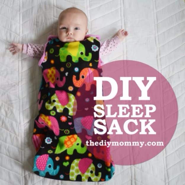 DIY Ideas for Newborn - Sleep Sack - Do It Yourself Projects for the New Baby Boy or Girl - Nursery and Room Decor, Gear and Products, Safety Ideas and Other Practical Items Make Great DIY Baby Gifts 