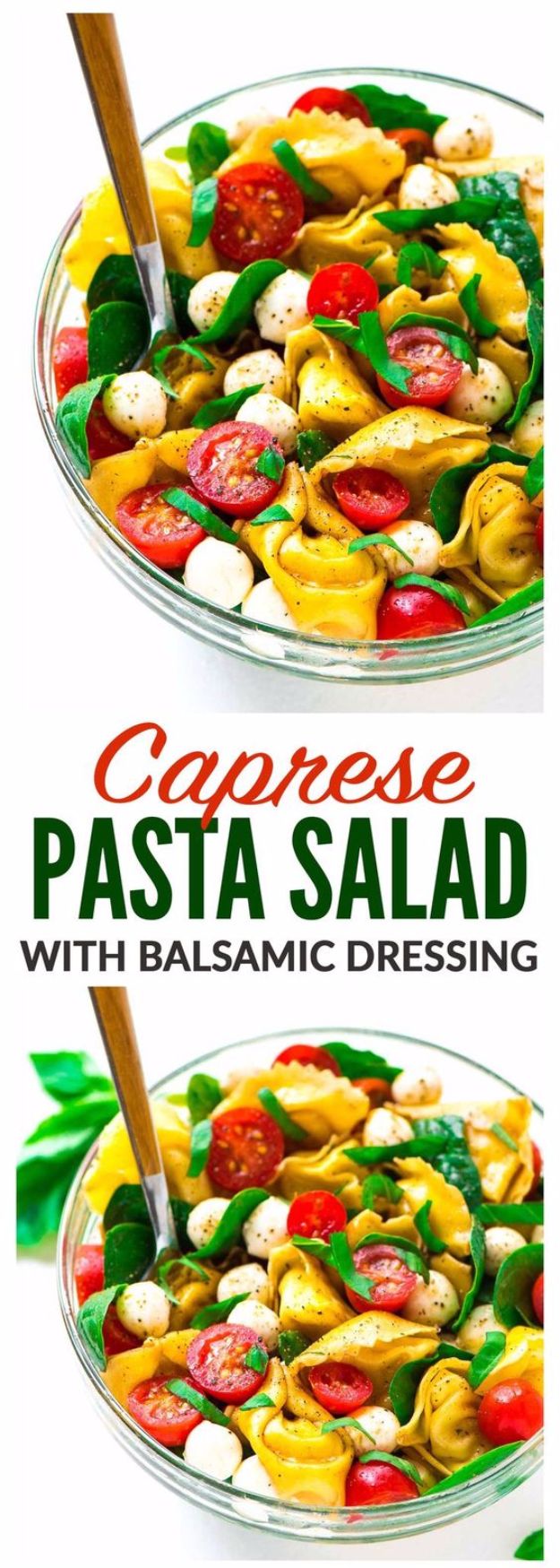 Best Recipe Ideas for Summer - Caprese Pasta Salad - Cool Salads, Easy Side Dishes, Recipes for Summer Foods and Dinner to Beat the Heat - Light and Healthy Ideas for Hot Summer Nights, Pool Parties and Picnics http://diyjoy.com/best-recipes-summer