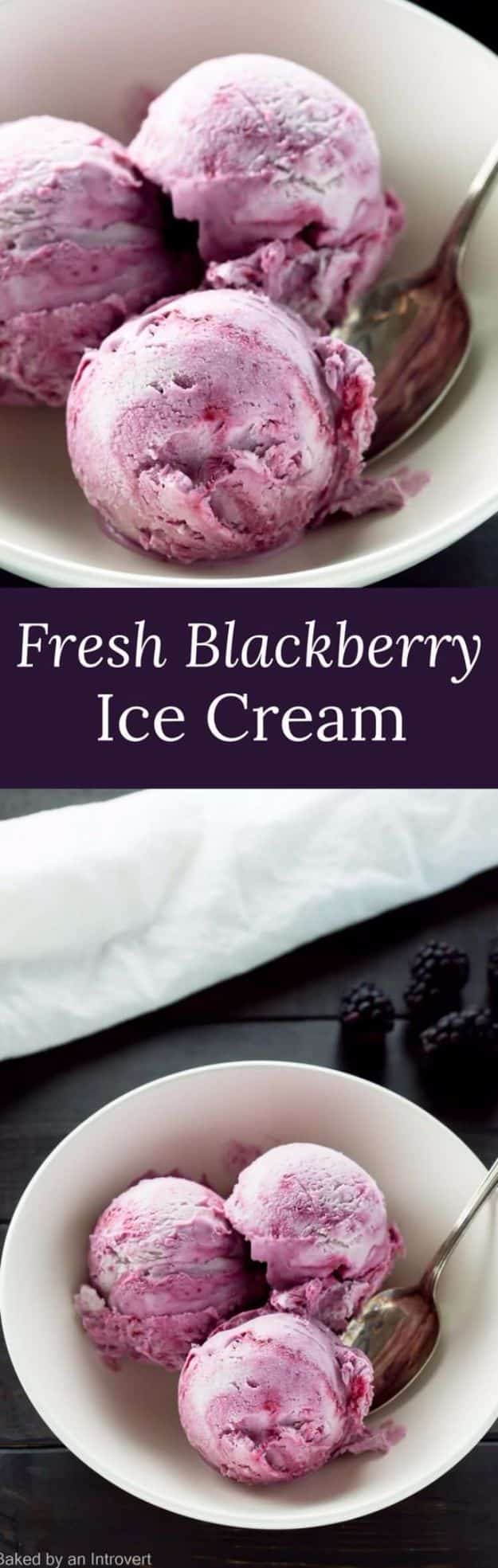 Best Recipe Ideas for Summer - Fresh Blackberry Ice Cream - Cool Salads, Easy Side Dishes, Recipes for Summer Foods and Dinner to Beat the Heat - Light and Healthy Ideas for Hot Summer Nights, Pool Parties and Picnics http://diyjoy.com/best-recipes-summer