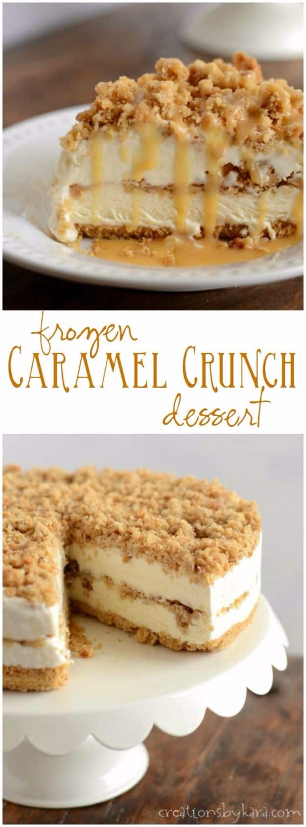 Best Recipe Ideas for Summer - Frozen Caramel Crunch Torte - Cool Salads, Easy Side Dishes, Recipes for Summer Foods and Dinner to Beat the Heat - Light and Healthy Ideas for Hot Summer Nights, Pool Parties and Picnics http://diyjoy.com/best-recipes-summer