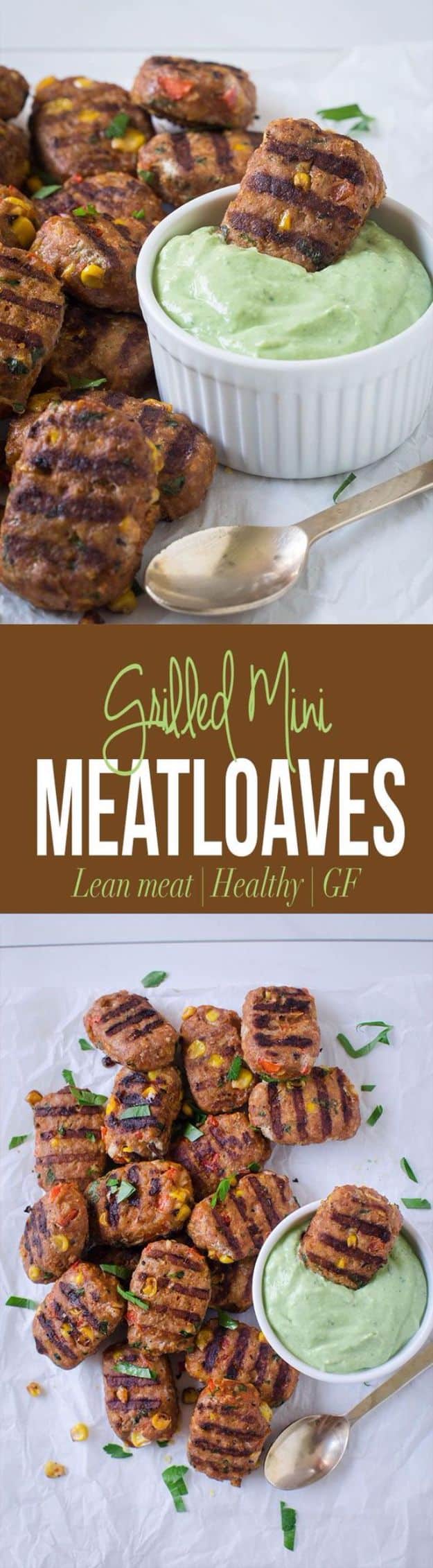 Best Recipe Ideas for Summer - Grilled Turkey Mini Meatloaves - Cool Salads, Easy Side Dishes, Recipes for Summer Foods and Dinner to Beat the Heat - Light and Healthy Ideas for Hot Summer Nights, Pool Parties and Picnics http://diyjoy.com/best-recipes-summer