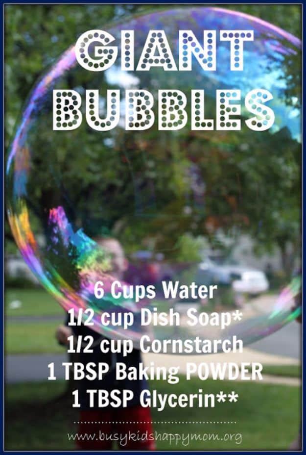 DIY Hacks for Summer - Make Giant Bubbles - Easy Projects to Try This Summer To Get Organized, Spend Time Outdoors, Play With The Kids, Stay Cool In The Heat - Tips and Tricks to Make Summertime Awesome - Crafts and Home Decor by DIY JOY 