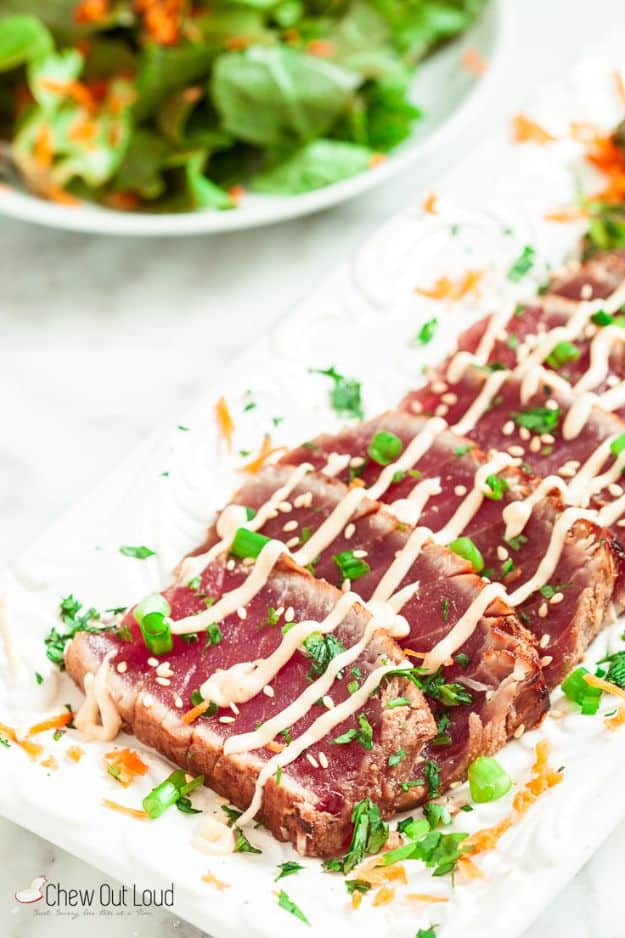 Best Recipe Ideas for Summer - Marinated Seared Ahi - Cool Salads, Easy Side Dishes, Recipes for Summer Foods and Dinner to Beat the Heat - Light and Healthy Ideas for Hot Summer Nights, Pool Parties and Picnics http://diyjoy.com/best-recipes-summer