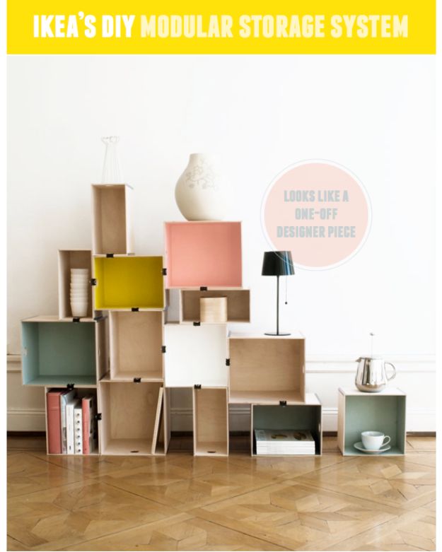 DIY Hacks for Renters - DIY Modular Storage - Easy Ways to Decorate and Fix Things on Rental Property - Decorate Walls, Cheap Ideas for Making an Apartment, Small Space or Tiny Closet Work For You - Quick Hacks and DIY Projects on A Budget - Step by Step Tutorials and Instructions for Simple Home Decor http://diyjoy.com/diy-hacks-renters