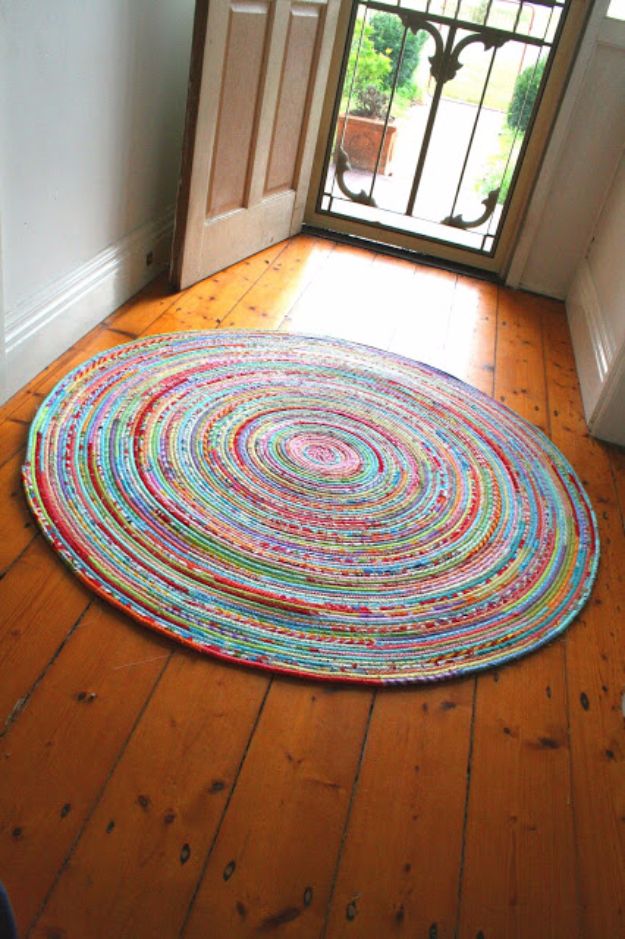 DIY Hacks for Renters - Sew A Fabric Rug - Easy Ways to Decorate and Fix Things on Rental Property - Decorate Walls, Cheap Ideas for Making an Apartment, Small Space or Tiny Closet Work For You - Quick Hacks and DIY Projects on A Budget - Step by Step Tutorials and Instructions for Simple Home Decor http://diyjoy.com/diy-hacks-renters