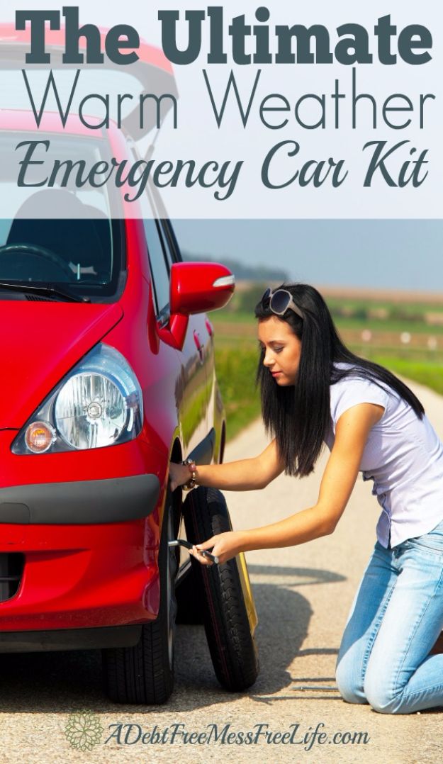 Best DIY Ideas for a Summer Road Trip - Ultimate Warm Weather Emergency Car Kit - Cool Crafts and Easy Projects to Make For Road Trips in the Car - Fun Crafts to Make for Vacation - Creative Ideas for Making Cheap Travel Ideas With Creative Money Saving Tips 