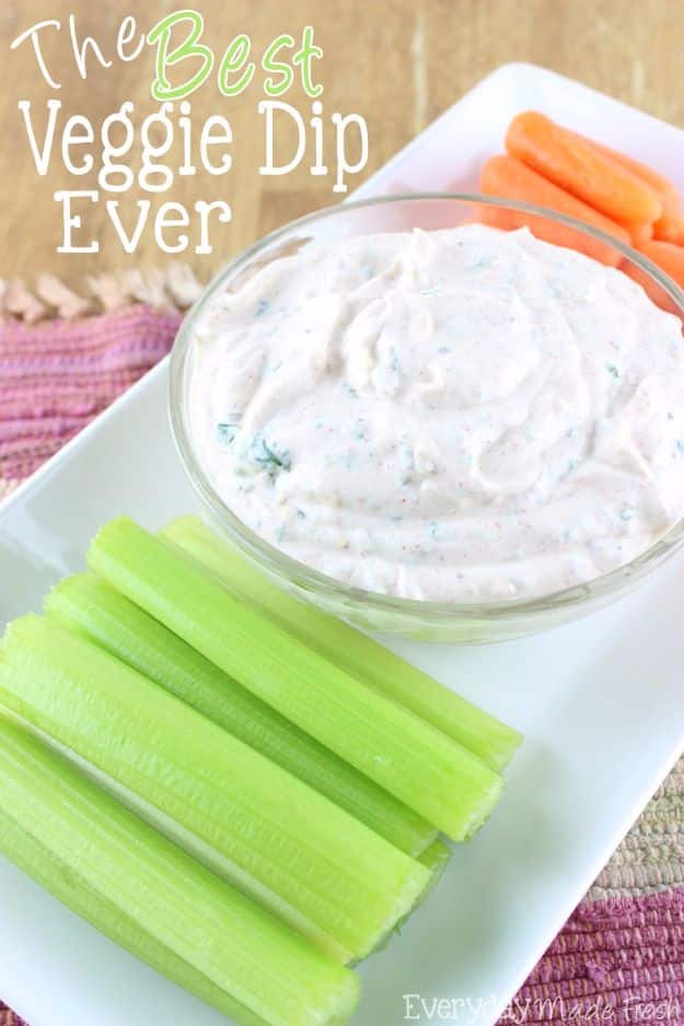 Best Dip Recipes - Best Veggie Dip - Easy Recipe Ideas for A Party Appetizer - Cold Recipe Ideas for Chips, Crockpot, Mexican Bean Dip, Desserts and Healthy Fruit Options - Italian Dressing and Ranch Dip Recipe Ideas 
