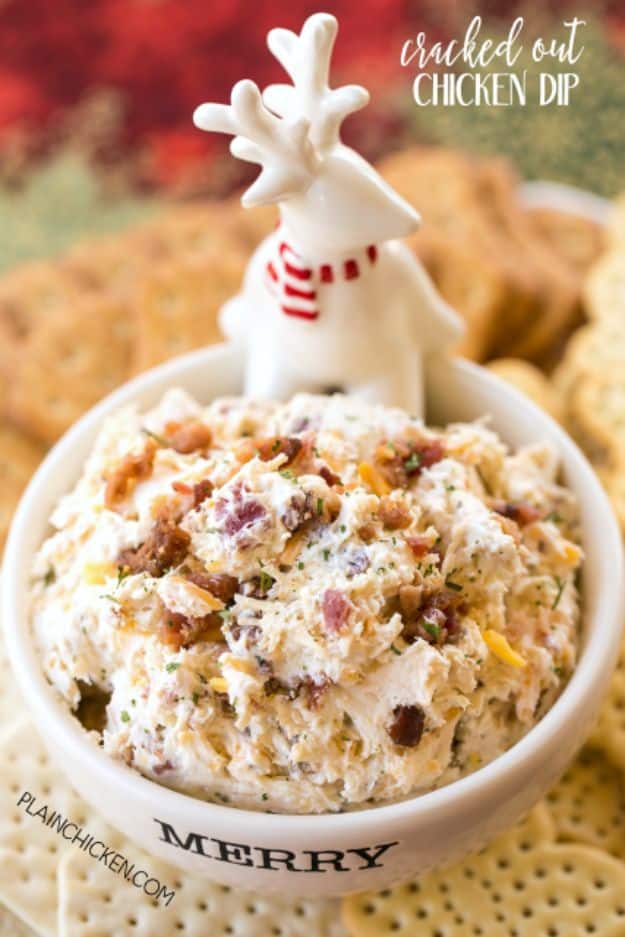 Best Dip Recipes - Cracked Out Chicken Dip - Easy Recipe Ideas for A Party Appetizer - Cold Recipe Ideas for Chips, Crockpot, Mexican Bean Dip, Desserts and Healthy Fruit Options - Italian Dressing and Ranch Dip Recipe Ideas 