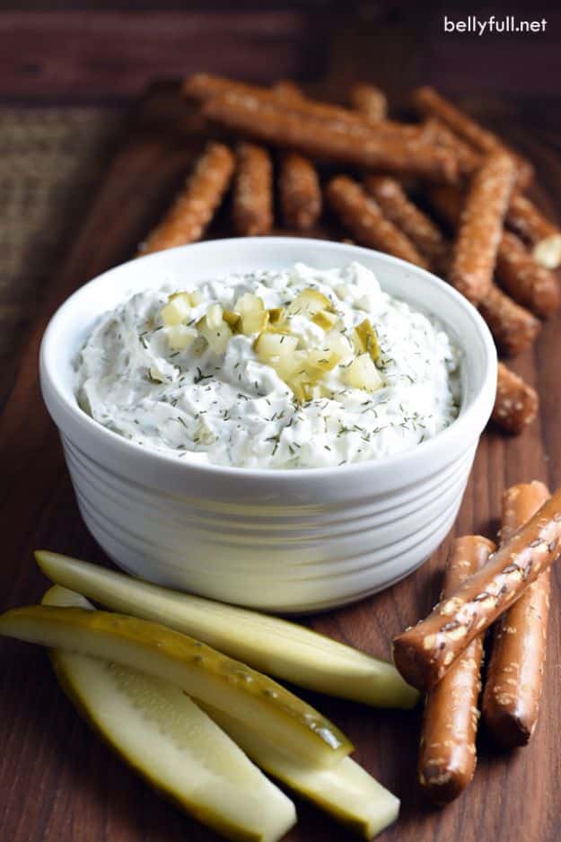 Best Dip Recipes - Dill Pickle Dip - Easy Recipe Ideas for A Party Appetizer - Cold Recipe Ideas for Chips, Crockpot, Mexican Bean Dip, Desserts and Healthy Fruit Options - Italian Dressing and Ranch Dip Recipe Ideas 