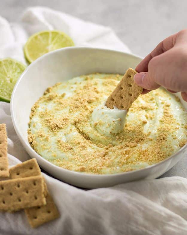 Best Dip Recipes - Key Lime Pie Cheesecake Dip - Easy Recipe Ideas for A Party Appetizer - Cold Recipe Ideas for Chips, Crockpot, Mexican Bean Dip, Desserts and Healthy Fruit Options - Italian Dressing and Ranch Dip Recipe Ideas 