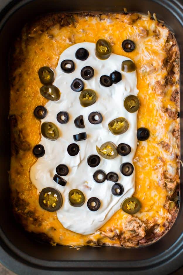 Best Dip Recipes - Slow Cooker Texas Trash Beef And Bean Dip - Easy Recipe Ideas for A Party Appetizer - Cold Recipe Ideas for Chips, Crockpot, Mexican Bean Dip, Desserts and Healthy Fruit Options - Italian Dressing and Ranch Dip Recipe Ideas 