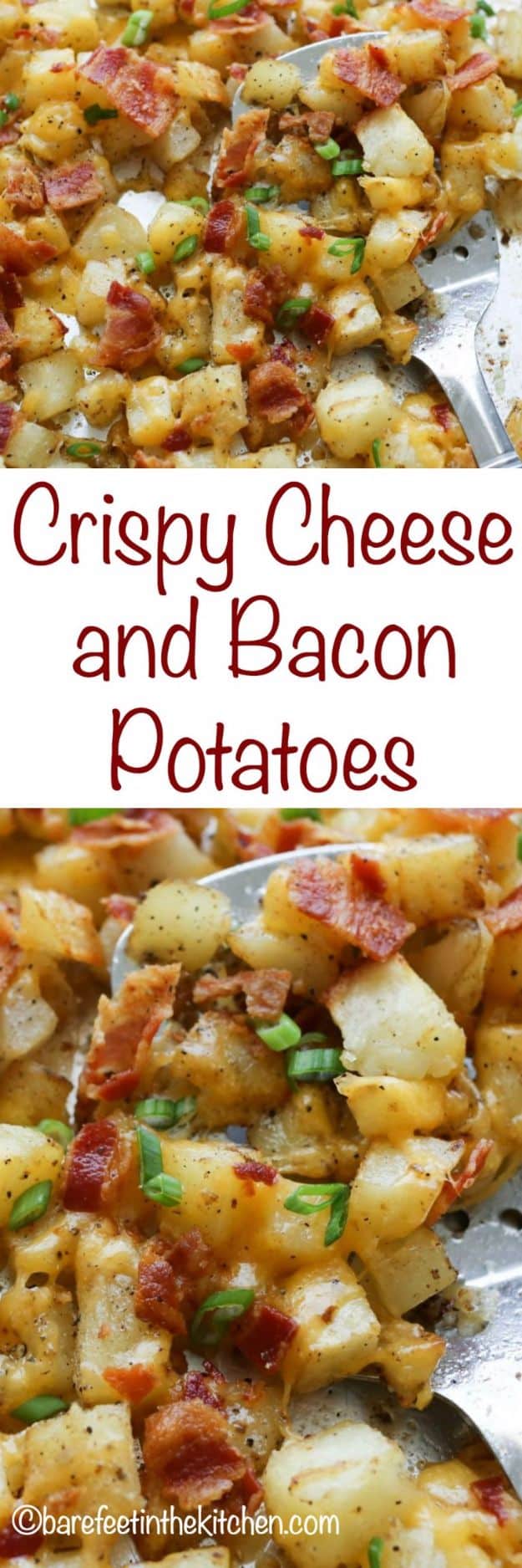 Potato Recipes - Crispy Cheese and Bacon Potatoes - Easy, Quick and Healthy Potato Recipes - How To Make Roasted, In Oven, Fried, Mashed and Red Potatoes - Easy Potato Side Dishes #potatorecipes #recipes