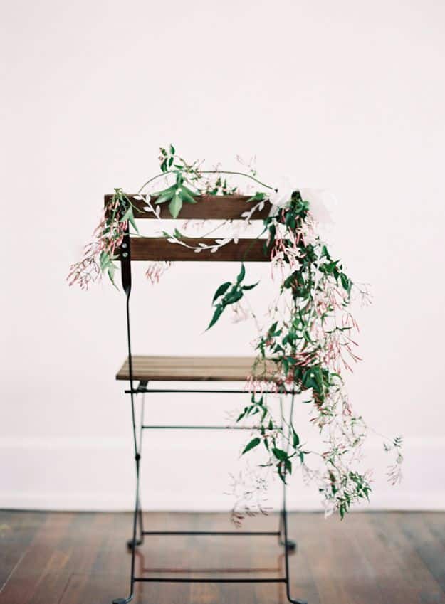 DIY Wedding Decor - DIY Chair Wedding Garland - Easy and Cheap Project Ideas with Things Found in Dollar Stores - Simple and Creative Backdrops for Receptions On A Budget - Rustic, Elegant, and Vintage Paper Ideas for Centerpieces, and Vases 