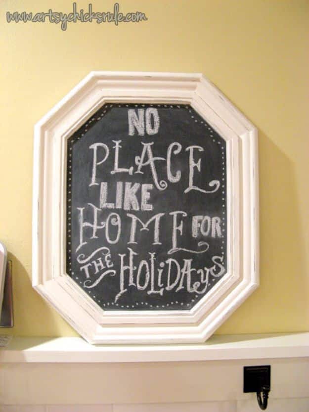 DIY Ideas With Old Picture Frames - DIY Chalkboards From Old Picture Frame - Cool Crafts To Make With A Repurposed Picture Frame - Cheap Do It Yourself Gifts and Home Decor on A Budget - Fun Ideas for Decorating Your House and Room 
