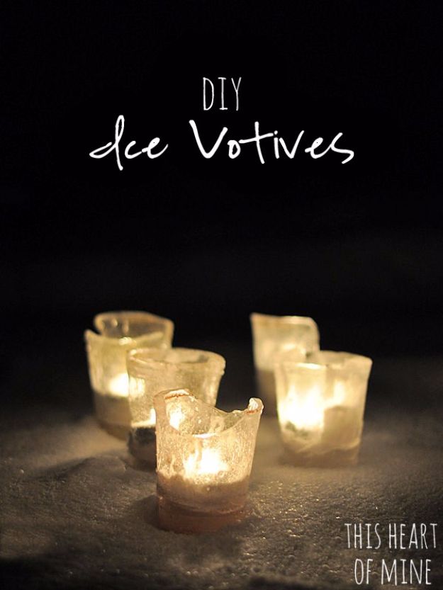 DIY Wedding Decor - DIY Ice Votives - Easy and Cheap Project Ideas with Things Found in Dollar Stores - Simple and Creative Backdrops for Receptions On A Budget - Rustic, Elegant, and Vintage Paper Ideas for Centerpieces, and Vases 