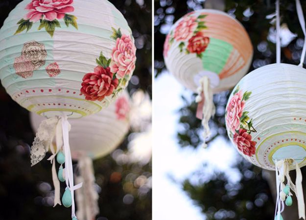 DIY Wedding Decor - DIY Paper Lanterns - Easy and Cheap Project Ideas with Things Found in Dollar Stores - Simple and Creative Backdrops for Receptions On A Budget - Rustic, Elegant, and Vintage Paper Ideas for Centerpieces, and Vases 