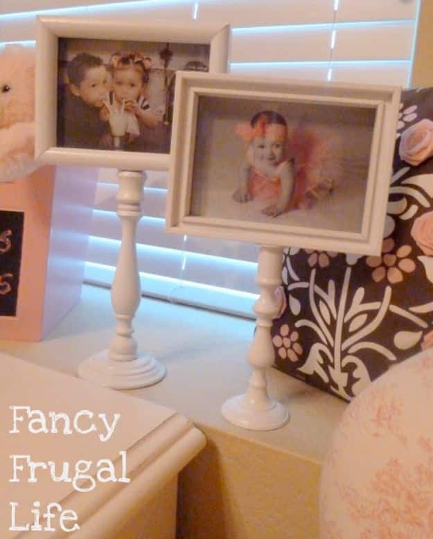 DIY Ideas With Old Picture Frames - DIY Pedestal Picture Frame - Cool Crafts To Make With A Repurposed Picture Frame - Cheap Do It Yourself Gifts and Home Decor on A Budget - Fun Ideas for Decorating Your House and Room 